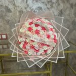 Buchet 101 Trandafiri Peach Pink Mix