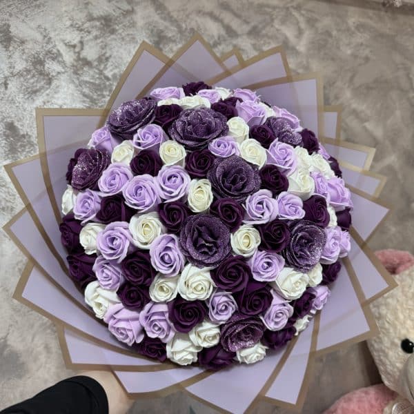 Buchet 101 Purple & Glitter Love