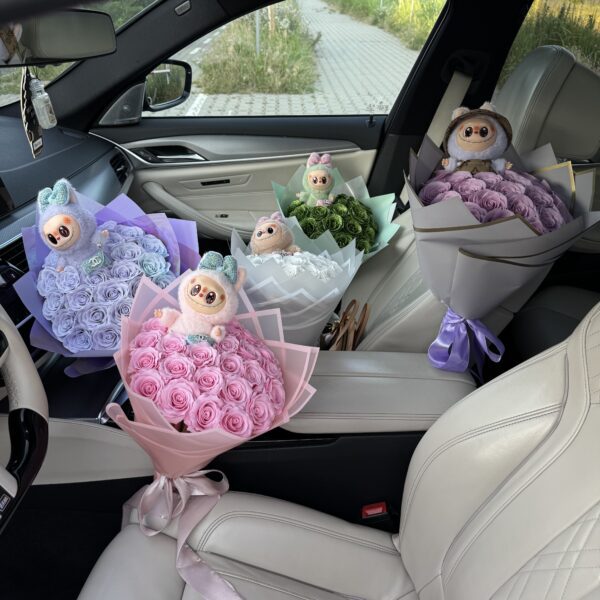 Buchet TRANDAFIRI SAPUN LABUBU