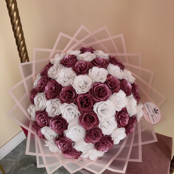 Buchet 51 Sclipici PINK&WHITE