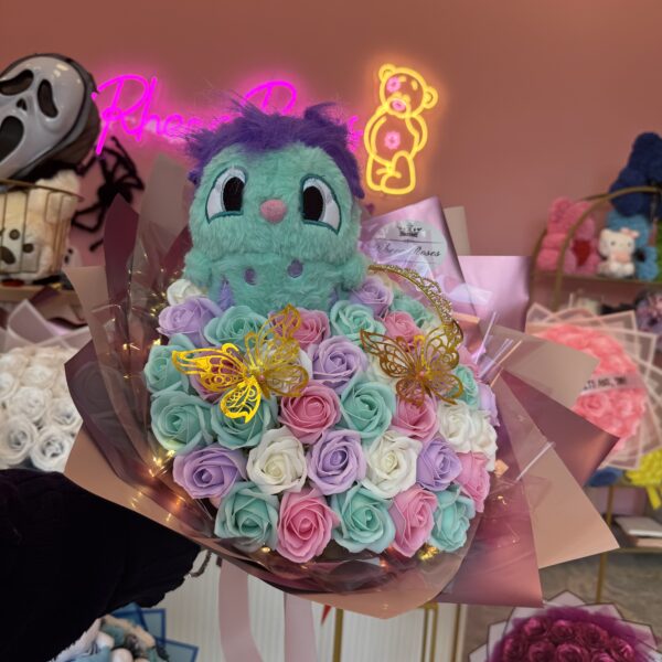 Buchet Trandafiri din sapun Bibble Roz