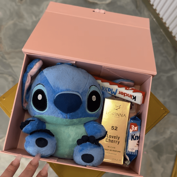 Cutie Mos Craciun cu Stitch Hohoho BASKET